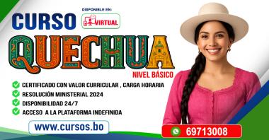 Curso idioma originario QUECHUA (Virtual 24/07)