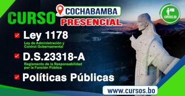 Curso Políticas Públicas, Ley 1178 SAFCO y DS23318-A (Presencial Cochabamba) 