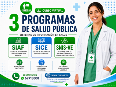 3 Cursos SIAF - SICE y SNIS (Virtual asincrónico)